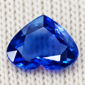 7x5.5 mm Heart 0.82ct AAA Luster Natural Royal Blue Sapphire [VVS]