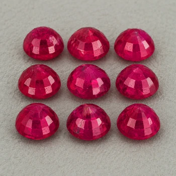 2.80 mm Round 9 pcs AAA Fire Luster Natural Pink Red Burma Ruby [VS-SI]