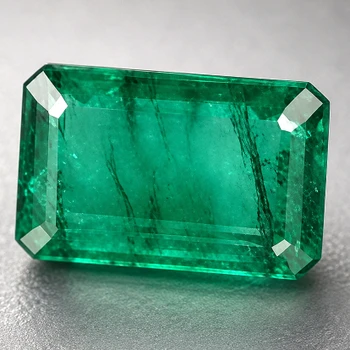 6x4 mm Octagon {0.55ct} Natural Brilliant Zambian Green Emerald [SI]