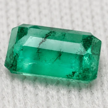6x4 mm Octagon {0.55ct} Natural Brilliant Zambian Green Emerald [SI]