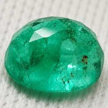 6x5 mm Oval 0.95ct Natural Zambian Brilliant Intense Green Emerald [SI]