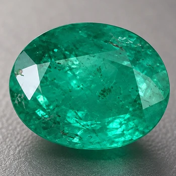 6x5 mm Oval 0.95ct Natural Zambian Brilliant Intense Green Emerald [SI]