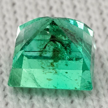 4.00 mm Square {0.45ct} Natural Zambian Brilliant Green Emerald [SI]