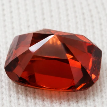 9x7.5 mm Cushion {3.00ct} Natural Mahenge Intense Orange Malaya Garnet [Flawless-VVS]