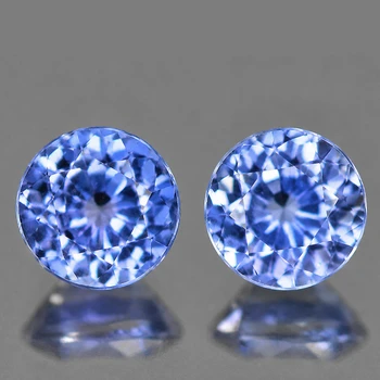 4.80 mm Round {2pcs} Top Luster Natural Ceylon Blue Sapphire [Flawless-VVS]