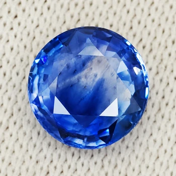 6.00 mm Round {0.90ct} AAA Luster Natural SriLanka Intense Blue Sapphire [Flawless-VVS]