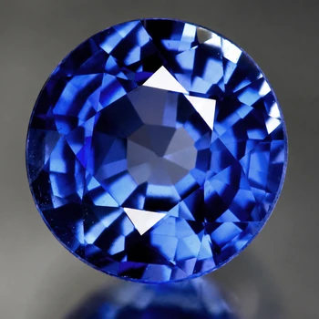 5.00 mm Round {0.60ct} AAA Luster Natural SriLanka Intense Blue Sapphire [Flawless-VVS]