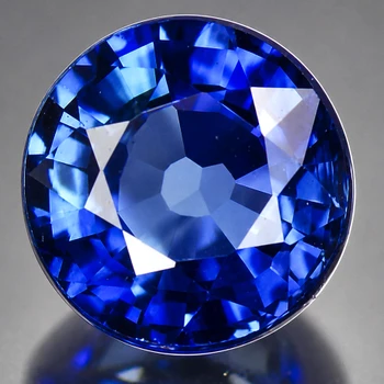 4.80 mm Round {0.70ct} AAA Luster Natural SriLanka Intense Blue Sapphire [Flawless-VVS]