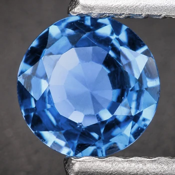 5.00 mm Round {0.65ct} AAA Luster Natural SriLanka  Blue Sapphire [Flawless-VVS]