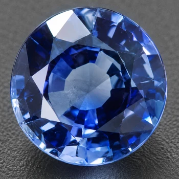 5.80 mm Round {0.88ct} AAA Luster Natural SriLanka Intense Blue Sapphire [Flawless-VVS]