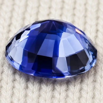 5.80 mm Round {0.95ct} AAA Luster Natural SriLanka Intense Blue Sapphire [Flawless-VVS]