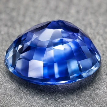 5.30 mm Round {0.76ct} AAA Luster Natural SriLanka Intense Blue Sapphire [Flawless-VVS]