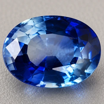7x5 mm Oval {0.90ct} Fire Luster Natural Bi-Color Royal Blue Sapphire [Flawless-VVS]