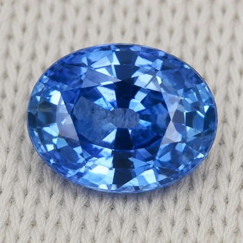 7x5 mm Oval {1.00ct} Fire Luster Natural Intense Blue Sapphire [Flawless-VVS]