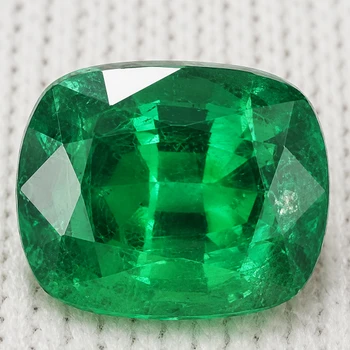 7x5.5 mm Cushion 1.48ct AAA Fire Natural Emerald Green Tsavorite Garnet [SI]