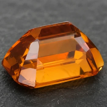 7x5 mm Octagon 1.20ct AAA Fire Luster Natural Orange Yellow Tourmaline [VVS]