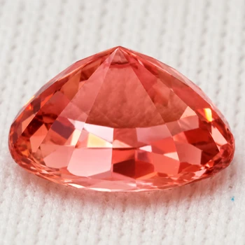 8x7 mm Oval 1.75cts AAA Luster Natural Pink Orange Tourmaline [Flawless-VVS]