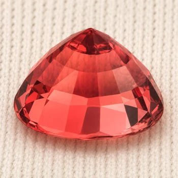 9x8 mm Oval 2.55ct Sparkling Natural Orange Pink Tourmaline [Flawless-VVS]