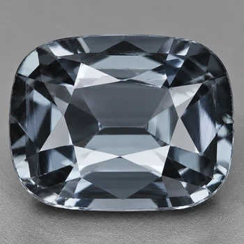 7x5.5 mm Cushion {1.05ct} Top Luster Natural Titanium Gray Spinel [Flawless-VVS]