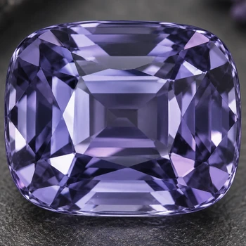 6x5 mm Cushion {0.90ct} Top Luster Natural Titanium Purple Spinel [Flawless-VVS]