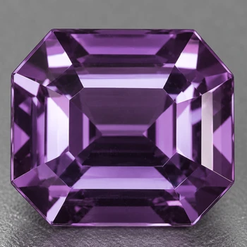 6.00 mm Octagon {0.95ct} Top Luster Natural Titanium Purple Spinel [Flawless-VVS]