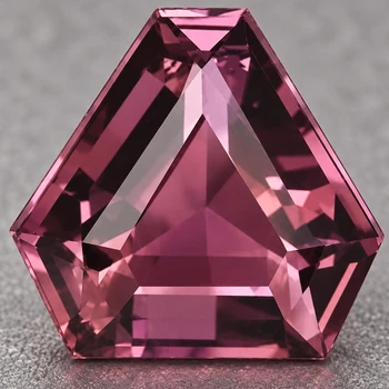 6.50 mm Trillion {0.98ct} Top Luster Natural Titanium Purple Red Spinel [Flawless-VVS]