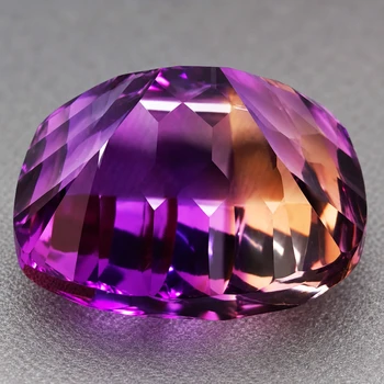 22.50 mm Cushion 39.00cts AAA Fire Luster Natural Bi-color Bolivian Ametrine [Flawless-VVS]