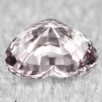 6.00 mm Heart {0.68ct} Top Luster Natural White Sapphire [Flawless-VVS]