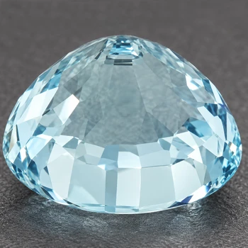 6.50 mm Round {1.10ct} Fire Luster Natural Blue Aquamarine [VVS]