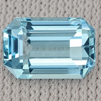 7.5x5 mm Octagon {0.85ct} Fire Luster Natural Santa Maria Blue Aquamarine [Flawless-VVS]