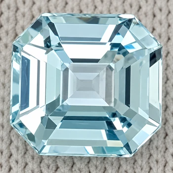 7.00 mm Octagon {1.15ct} Fire Luster Natural Top Blue Aquamarine [VVS]