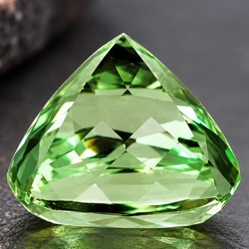 7.80 mm Cushion {2.60ct} AAA Luster Natural Green Apatite [Flawless-VVS]