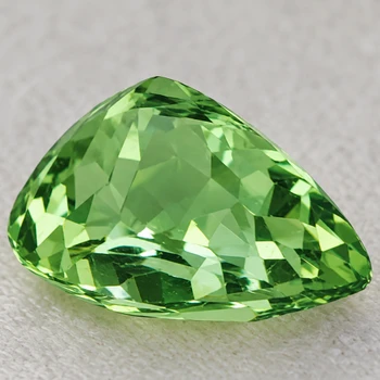9.5x7.5 mm Pear 2.50ct Brilliant Luster Natural Green Apatite [Flawless-VVS]