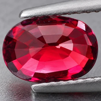 5x3.5 mm Oval {0.55ct} Lustrous Natural Red Burma Ruby [VVS]