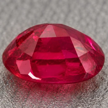 5x4 mm Oval 0.60ct Top Luster Natural Intense Red Burma Ruby [VVS]