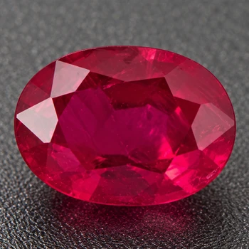 6x4 mm Oval 0.60ct Top Luster Natural Red Burma Ruby [SI]