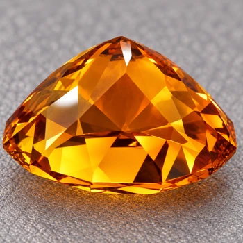 10x8 mm Fancy Oval 2.68ct AAA Luster Natural Golden Orange Citrine [Flawless-VVS]