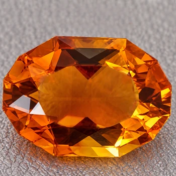 11x8 mm Fancy Oval 2.56ct AAA Luster Natural Madeira Orange Citrine [Flawless-VVS]