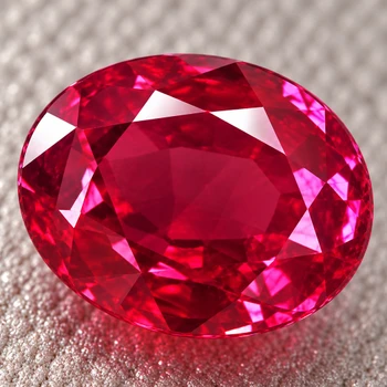 5x4 mm Oval 0.40ct Top Luster Natural Intense Red Burma Ruby [VVS]