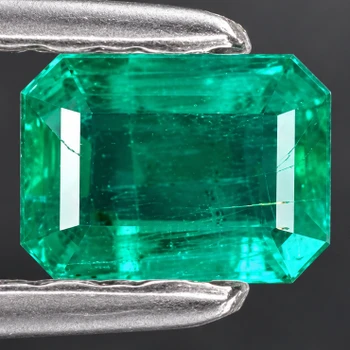 7x5 mm Octagon {0.82ct} Top Luster Natural Zambia Blue Green Emerald [VS-SI]