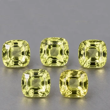 3.50 mm Cushion 5 pieces Top Luster Natural Madagascar Yellow Sapphire [Flawless-VVS]