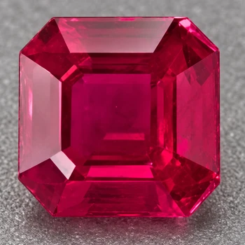 4.00 mm Octagon {0.35ct} Top Luster Natural Intense Red Burma Ruby [VVS]