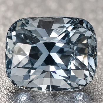 6x5 mm Cushion {1.26ct} Top Luster Natural Titanium Gray Spinel [Flawless-VVS]