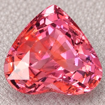 6x5.5 mm Heart 0.75ct Top Luster Natural Orange Pink Spinel [SI]