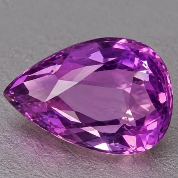 5.5x3.5 mm Pear {0.55ct} AAA Fire Natural Intense Purple Sapphire [Flawless-VVS]