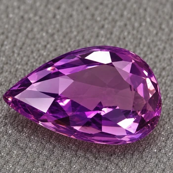 5.5x3.5 mm Pear {0.55ct} AAA Fire Natural Intense Purple Sapphire [Flawless-VVS]