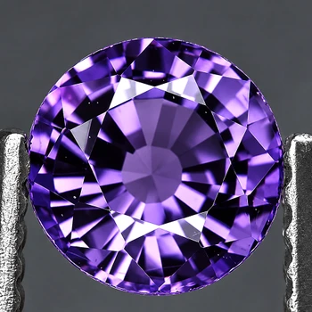 4.00 mm Round {0.45ct} Top Luster Natural Intense Purple Sapphire [Flawless-VVS]