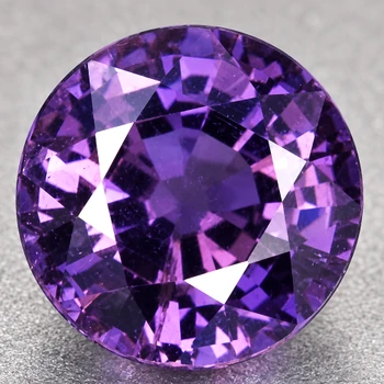 4.00 mm Round {0.36ct} Top Luster Natural Intense Purple Sapphire [Flawless-VVS]