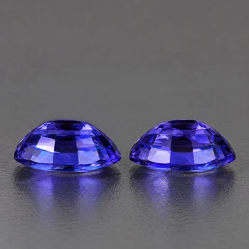5x3 mm Oval 2 pieces AAA Fire Natural Intense Violet-Blue Sapphire [Flawless-VVS]