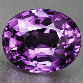 6.5x5.5 mm Oval {0.95ct} Top Luster Natural Intense Purple Spinel [Flawless-VVS]
